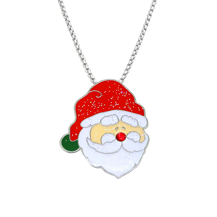 Santa Claus Glitzy Ball Marker on Serenity Magnetic Necklace