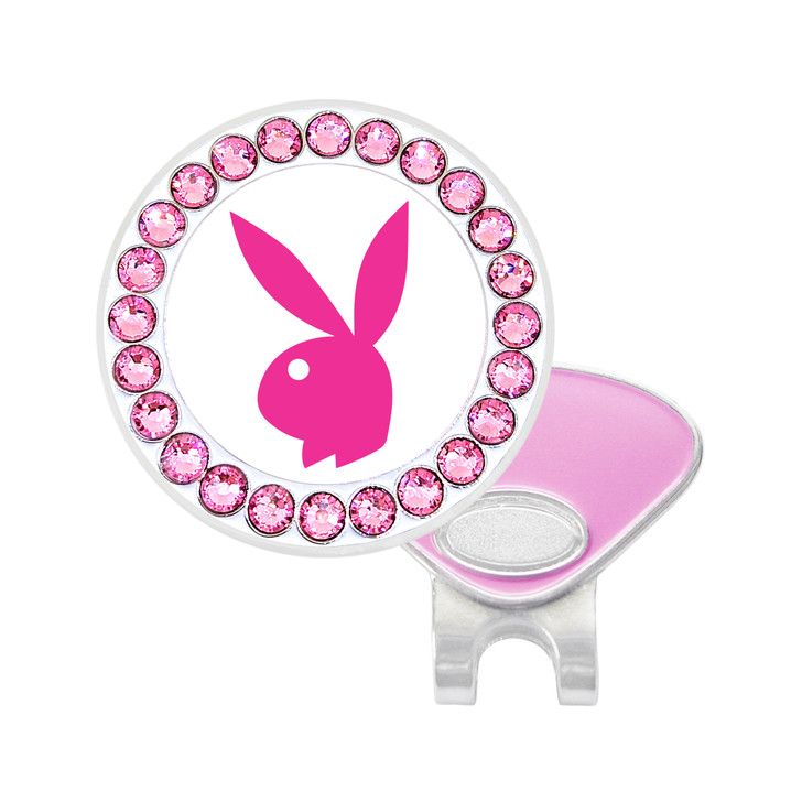 PlayGolf Bunny Pink Ball Marker with Swarovski Crystals