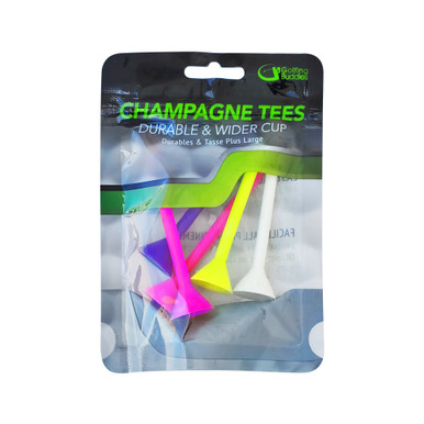 Golf Tees - 5 Pack Champagne Tees Choose Your Color