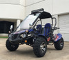 TrailMaster Blazer 200X Go Kart with Automatic CTV w/Reverse, Electric Start - Blue