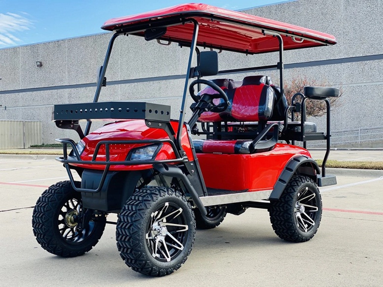 Dynamic Enforcer Electric Golf Cart - Red