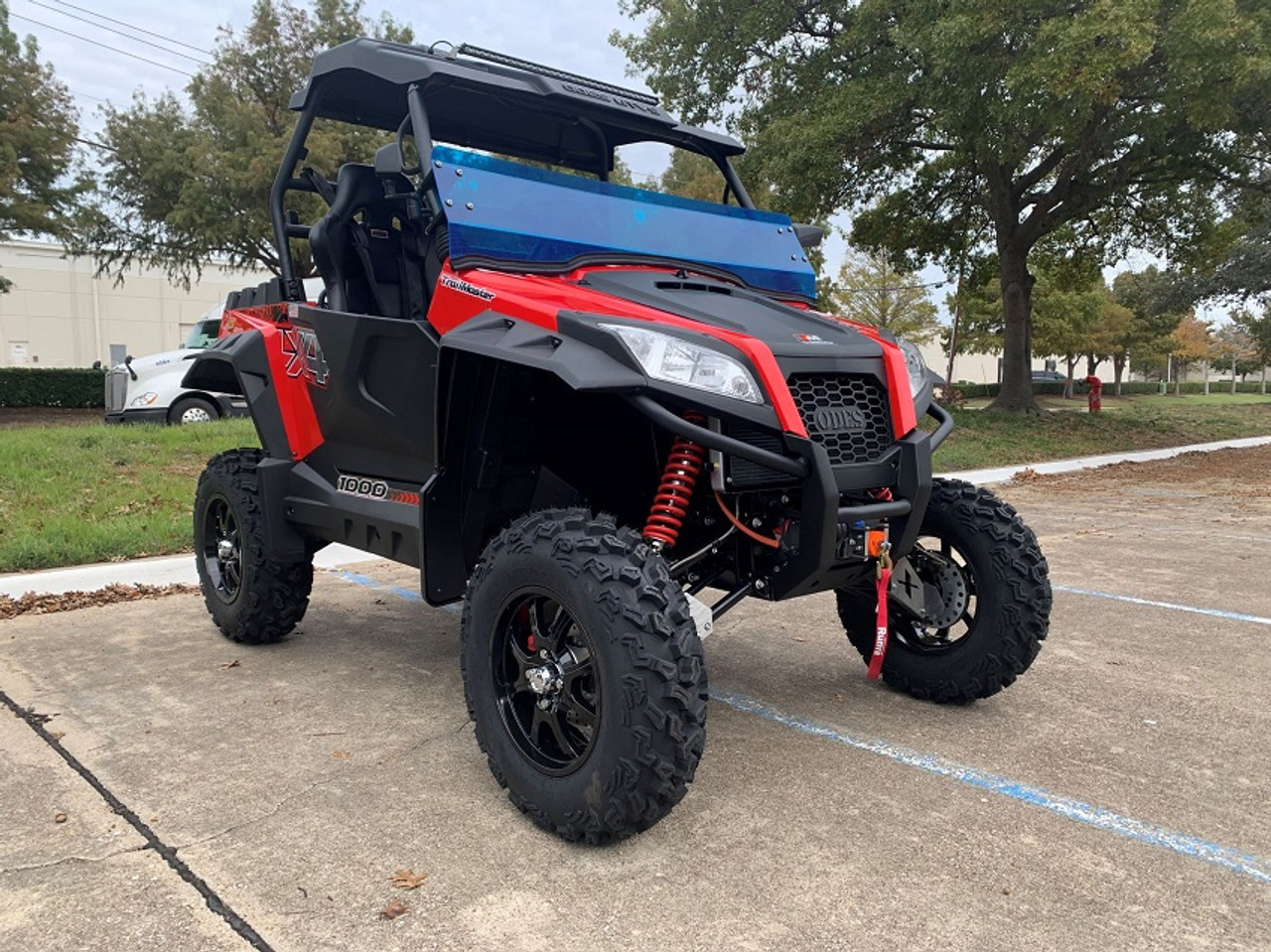 Trailmaster Sports Cross 1000 EFI UTV - Red Front View