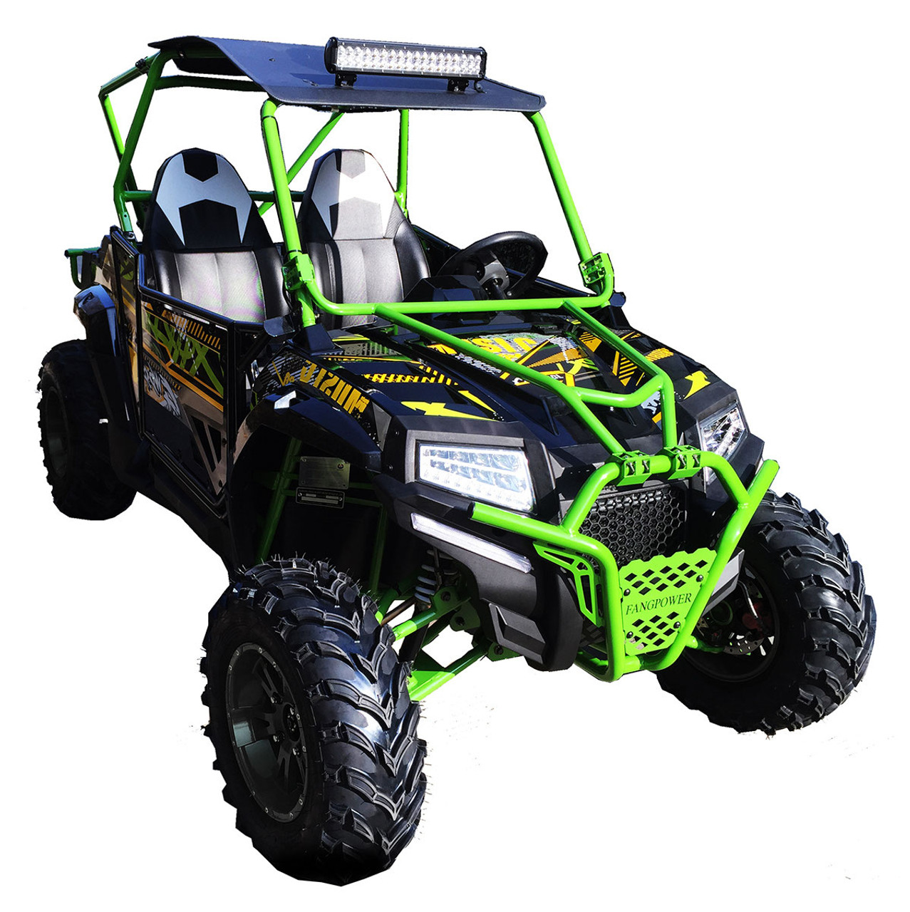 Vitacci -ATL Predator FX400 UTV, 311.4CC, Alloy Black Wheels, LED Light, 4-Stroke,Single-Cylinder, Water-Cooled - Green