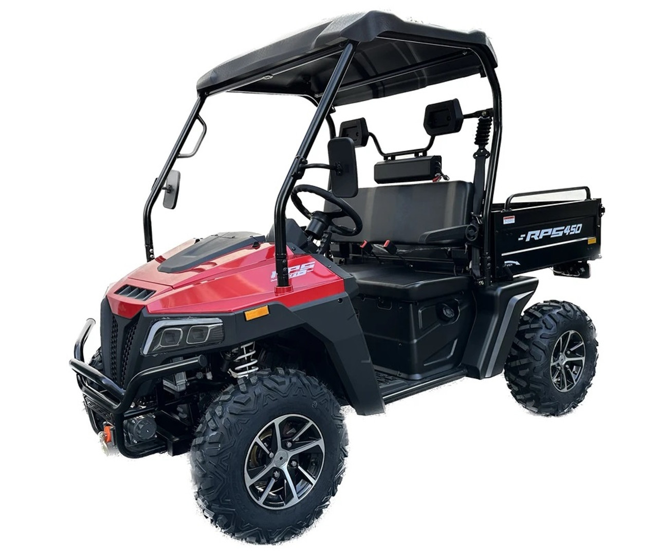 NEW RPS 450 UTV EFI WITH DUMP BED LOADED WITH WINDSHIELD, SIDE NETS , BATTERY AND REVERSE CAMERA