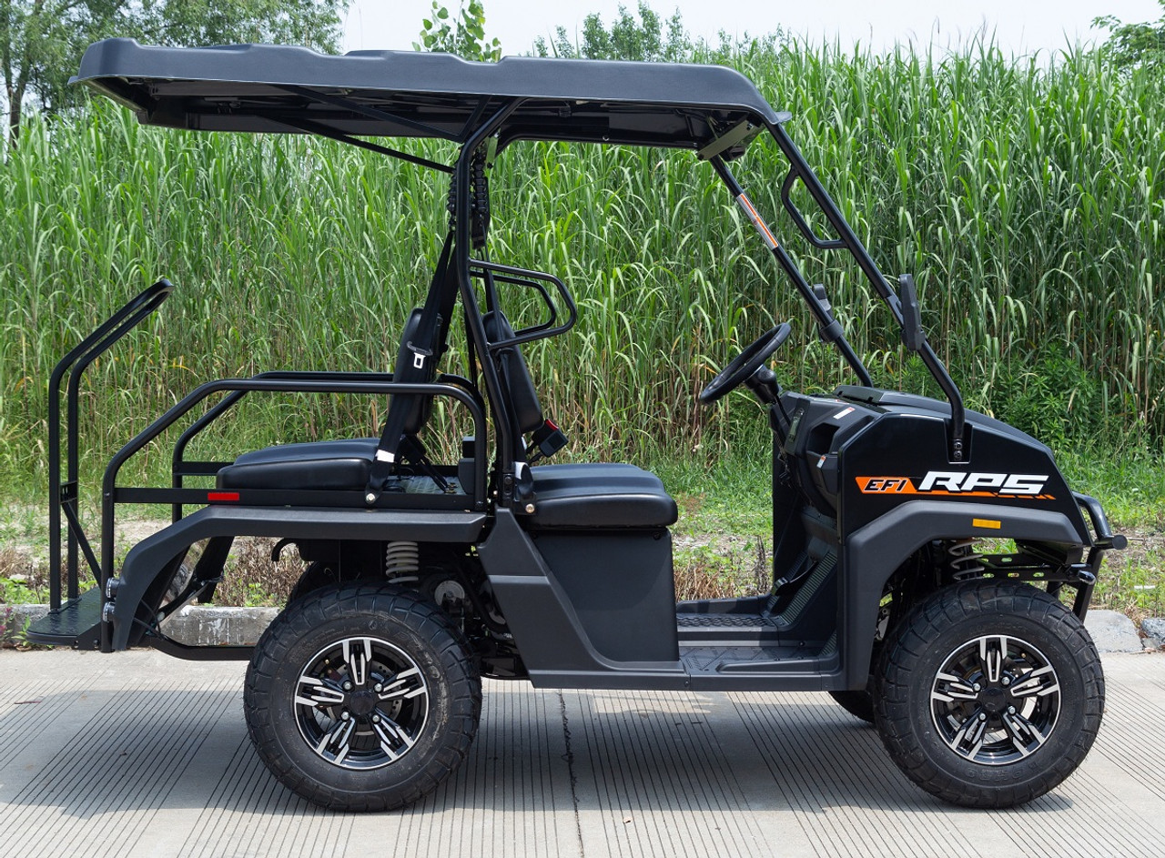 Rps SSV300-G 200Cc Golf Cart, Single Cylinder, Four Stroke, Forced Air And Oil Cooling, Balance Shaft  - Black