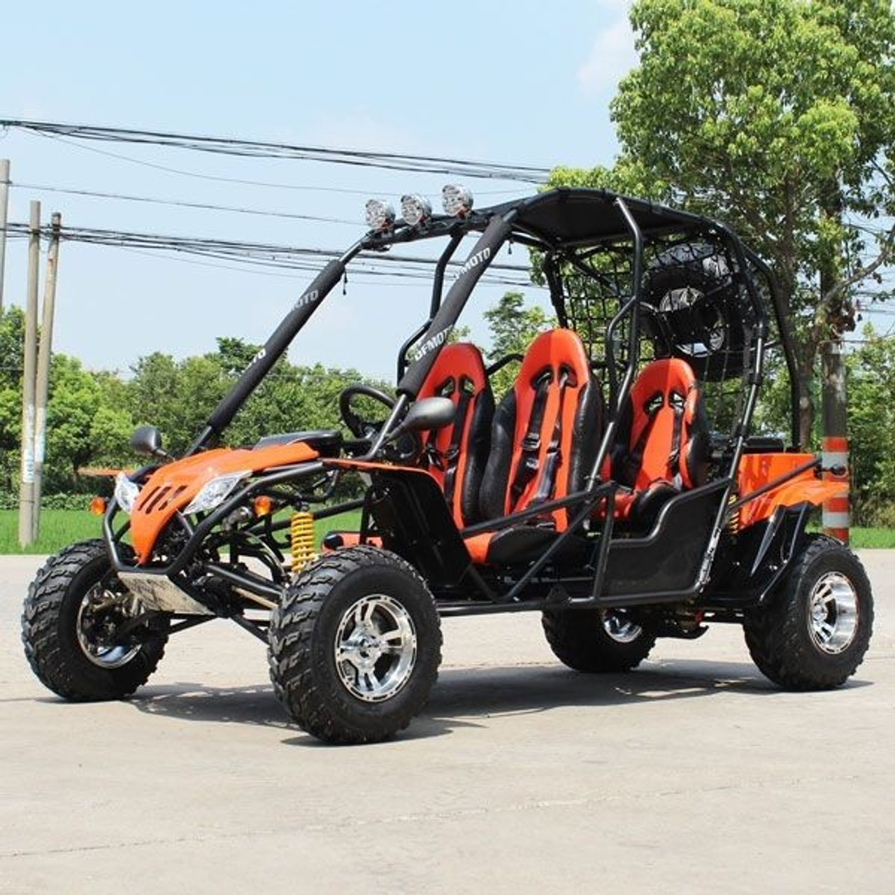 Dongfang 200cc (DF200GHA) Adult Gas Go-Kart, 4-Seater, DF GHA With Auto Tranny/Reverse Gear