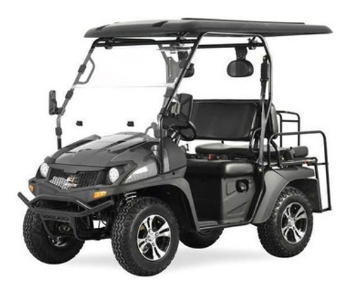 TrailMaster Taurus 200GX EFI UTV Golf cart extended roof long roof, 4 seat with optional dump bed - Black