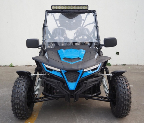 New TrailMaster Cheetah 200X Deluxe Go Kart, 4-Stroke, Single Cylinder, Air Cooled, Automatic With Reverse - FRONT VIEW