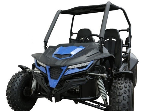 New TrailMaster Cheetah 200E Go Kart, 4-Stroke, Single Cylinder, Air Cooled, Automatic With Reverse - FRONT SIDE VIEW