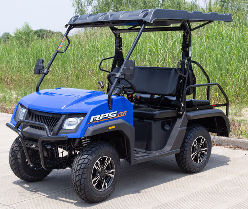 Rps SSV300-G 200Cc Golf Cart, Single Cylinder, Four Stroke, Forced Air And Oil Cooling, Balance Shaft - Blue