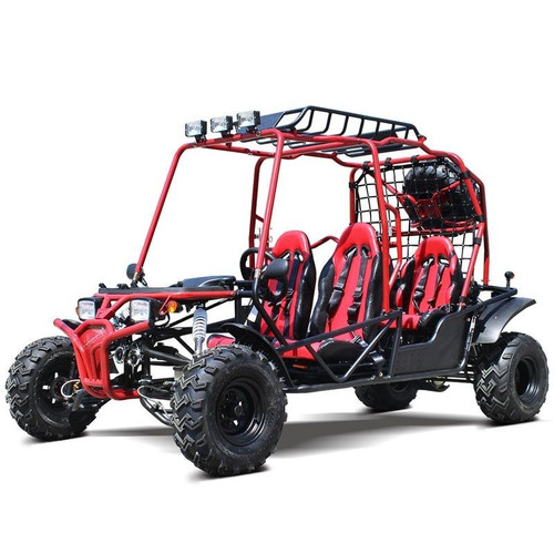 Dongfang 200cc (DF200GHG) Adult Gas Go-Kart, 4 Seater DF GHG With Auto & Reverse Gear - Red