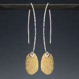 shape - roma silk - ARC earrings brass drop