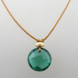 green quartz in 14kt gold fill