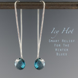London Blue Topaz solo Cutie pie" faceted coin cut on our signature handmade Argentium Sterling ear wire, just under 2" from top to bottom London Blue Topaz solo Cutie pie" faceted coin cut on our signature handmade Argentium Sterling ear wire, just under 2" from top to bottom