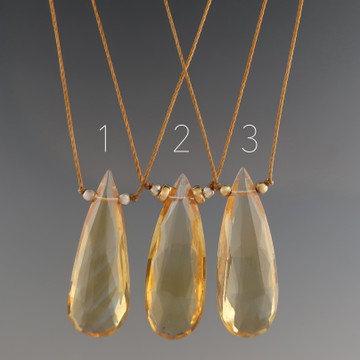 Solo teardrop Citrine