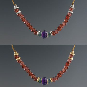 NADA plus - Amethyst,  Kyanite,  Mozambique Garnet