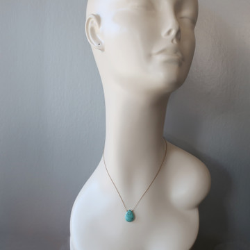 RTS Solo Turquoise  Smooth Teardrop 15 1/2 inches