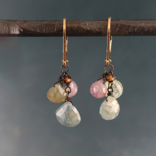 RTS raw sapphire dangles only one pair