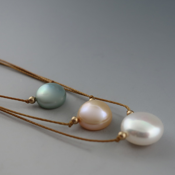 Get Nacre'd - Button Pearl - Grey, peach or white - cake jewelry