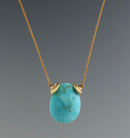 EGG - rose cut turquoise (arizona - natural)