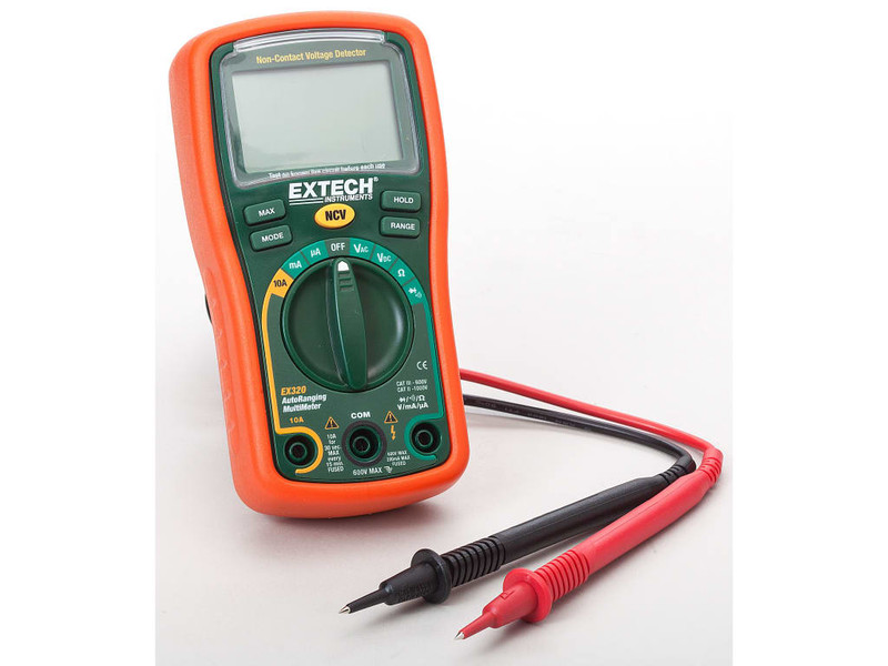 EXTECH EX320 8 Function Mini MultiMeter + Non-Contact Voltage Detector