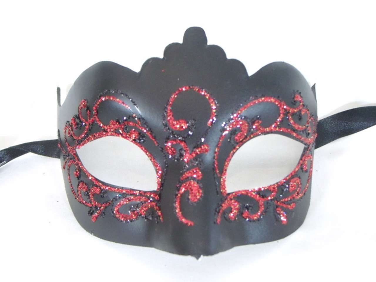 Red Silver Black Venetian Jester Mask Masquerade Mask - Men's Masquerade Masks