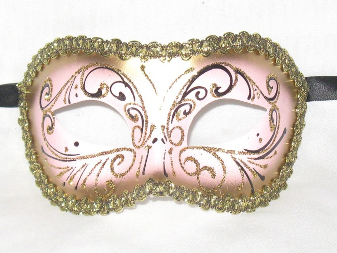 Pink Couples Venetian Masquerade Mask Set of Two - Couples Masquerade Masks