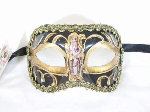 Creme Music Sinfonia Joker Venetian Masquerade Mask SKU 178 - VENICE BUYS