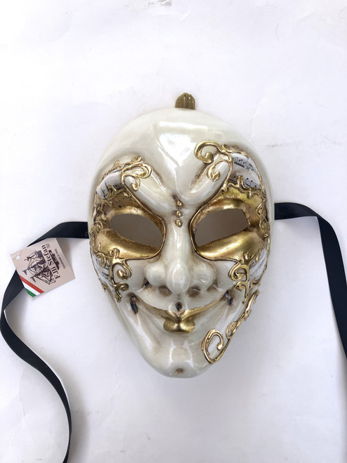 Creme Music Sinfonia Joker Venetian Masquerade Mask SKU 178