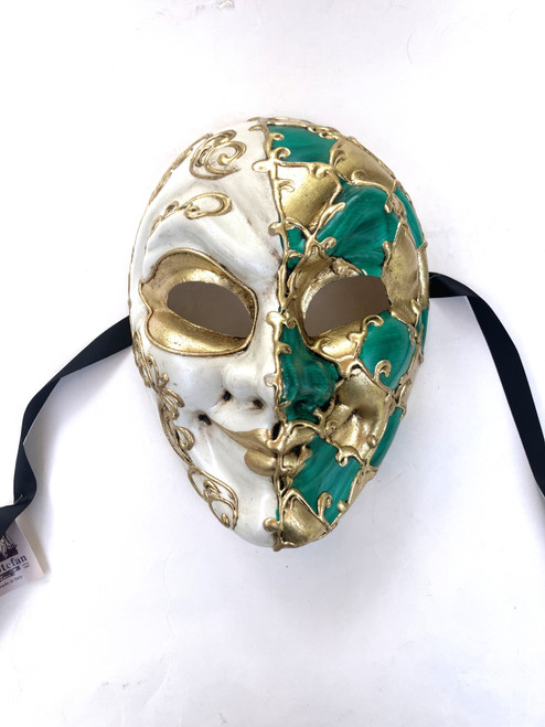 Green Joker Venetian Masquerade Mask SKU 180