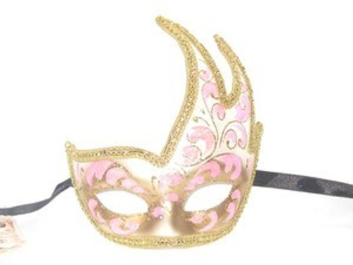 Pink Colombina Onda Acquario Venetian Mask SKU 038api