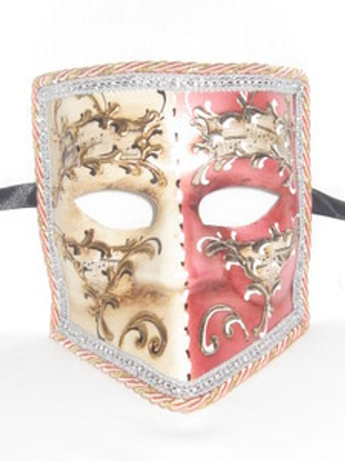 Peach Bauta Night and Day Venetian Mask SKU 113ndpe