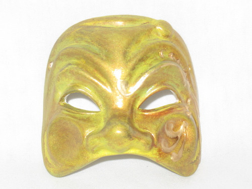 Green Ceramic Petite Face Venetian Mask SKU 8F