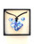 Blue Flowers Murano Glass Necklace & Earrings Jewelry Set SKU 10MG