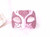 Light Pink Glitter Colombina Lara Venetian Masquerade Mask SKU N430lpi