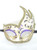 Purple Colombina Onda Anna Eco Venetian Mask SKU N434p
