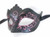 Black Light Pink Colombina Punta Glitter Venetian Masquerade Mask SKU 051glpi