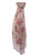 Mistero Venezia Pink Blue Flower Designer Italian Cotton Silk Scarf SKU 244pibl