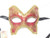 Red Glitter Farfallina Satin Venetian Mask SKU 054sr