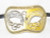Yellow Colombina New Lillo Venetian Mask SKU 029ny