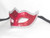 Red and Silver Colombina Punta Lara Venetian Mask SKU 050lrs