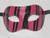 Pink and Black Colombina Venetian Masquerade Mask SKU 003