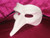 Blank White Capitano Grezzo Venetian Nose Masquerade Mask SKU 128