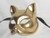 Custom Gold Gatto Venetian Masquerade Cat Mask SKU 070bg