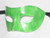 Green Hand Painted Colombina Venetian Masquerade Mask SKU 003