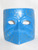 Blue Ceramic Petite Bauta Venetian Mask SKU 1F