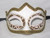 White Colombina Punta Linea Venetian Masquerade Mask SKU P179-1