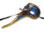 Blue Gold Zanni Asso Nose Venetian Masquerade Mask SKU N452blg