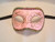 Solid Pink Colombina Brillantini Venetian Mask SKU 001bpi