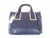 Blue Leather Italian Luxury Handbag Shoulder Bag by Besso B20